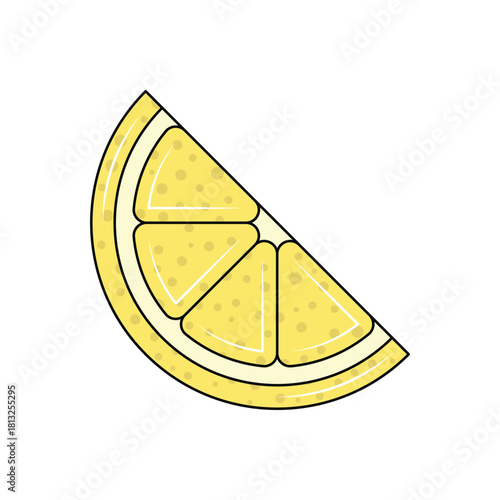 Colorful icon for lemons citrus limon