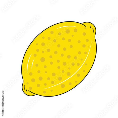 Colorful icon for lemons citrus limon
