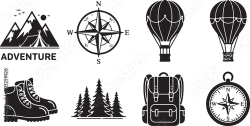 Adventure Travel Icon Set – Camping, Hiking, Exploration Symbols
Outdoor Exploration Line Icons – Mountains, Ships, Maps & More
Travel and Adventure Outline Icons Pack for Outdoor Activities