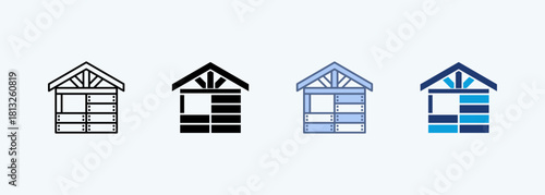 Dry Wall multiple style icon collection