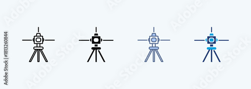 Laser Level multiple style icon collection