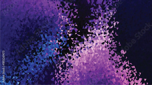 Abstract Fragmented Purple and Pink Low-Poly Geometric Background Texture