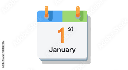 desktop calendar isolated