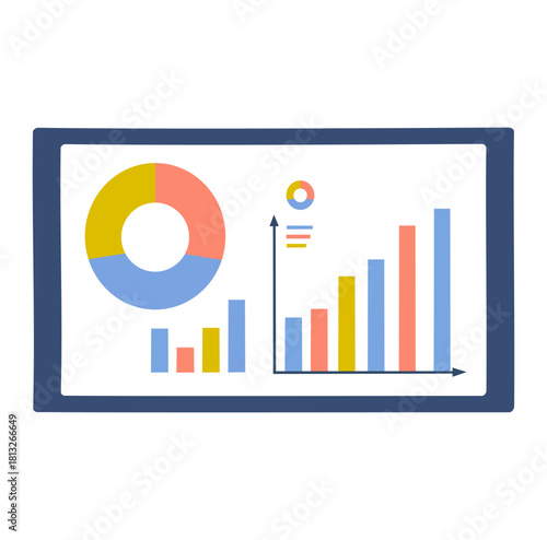 Cartoon Grahiic Board Business Simple Logo Design Icon Digital