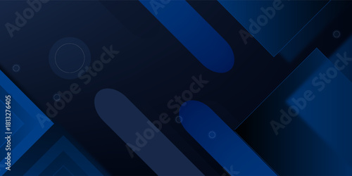 Abstract blue banner geometric shapes vector technology background, for design brochure, website, flyer. Geometric blue red banner geometric shapes wallpaper for poster, presentation, landing page