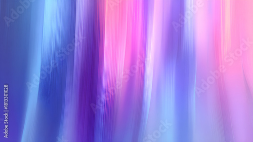 Abstract Blurred Glass Gradient Elements. Pink Purple Blue Vertical Ribbed glass texture. Abstract blob. Overlay Fade Gradient . Stock Illustration