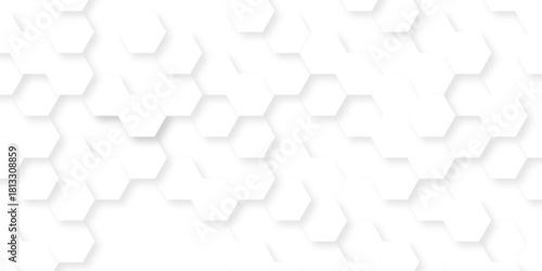 White paper texture abstract grid tile seamless hexagon wall creative metal business wallpaper texture background.	