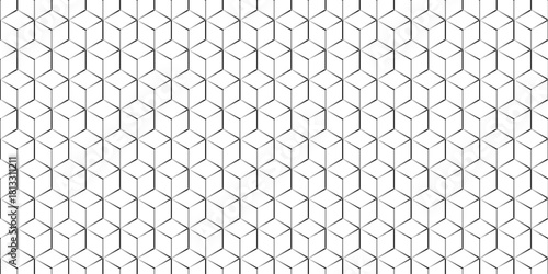 Structure geometric tile stripe square cube decorative thin minimal wallpaper. repeat creative element mosaic ornament vintage monochrome hexagon type gradient liner background.	
