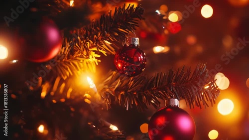 Christmas Tree Ornament Close Up