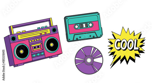 Retro Audio Tech: Boombox, Cassette, and CD