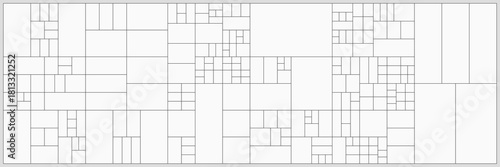 Mondrian style rectangle pattern