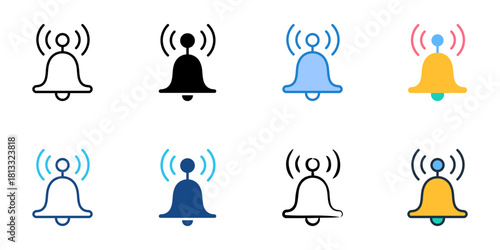 Notification icon set multiple style collection 
