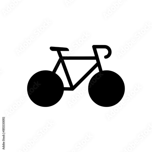 Bicycle or Bike Icon - Eco-Friendly Sport and Transport