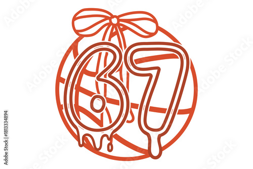 67 Basketball Ornament T-Shirt - Sports Gift Tee for Player or Fan"