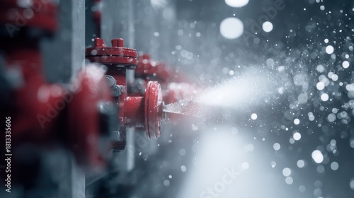 Industrial valve spray