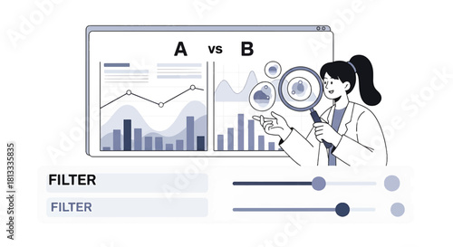 A/B Testing and Data Analysis - Visualizing Comparison and Optimization