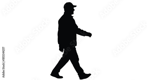 Abstract geometric silhouette design with dynamic color gradients and bold lines silhouette