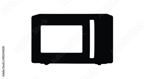 Abstract geometric composition with bold lines and contrasting colors in a striking silhouette