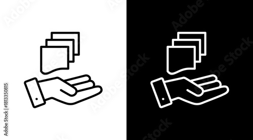 Help Flow White Icon Set Design