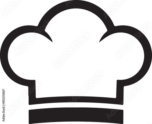 Chef Hat Icon Vector Cooking Restaurant Culinary & Headwear Symbol