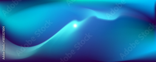 Light blue hues blend seamlessly, creating a calming atmosphere with flowing shapes and subtle gradients throughout the background design.