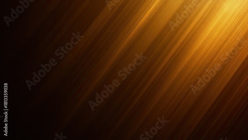 Diagonal lines of light emanate across a dark background, creating a dynamic and textured abstract design with warm golden and brown tones that suggest energy and movement.