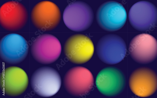 Circle Grow Balls Gradient