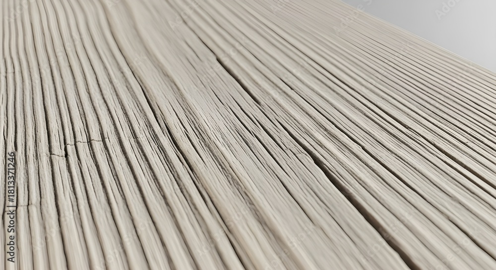 Fototapeta premium Close up shot of a textured surface with parallel lines and subtle cracks running through it diagonally