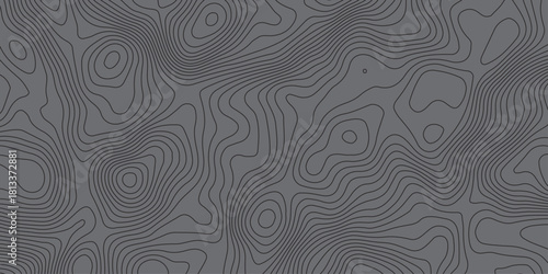 Minimal dark topographic contour pattern with smooth flowing lines, abstract terrain waves, modern geometric background, seamless design ideal for wallpapers, branding, posters, and digital graphics.