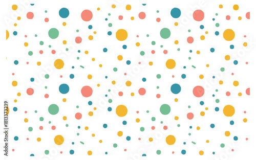 Delightful pastel polka dot pattern for charming designs, perfect for baby showers, birthday invitations, and cheerful backgrounds that bring joy to any project