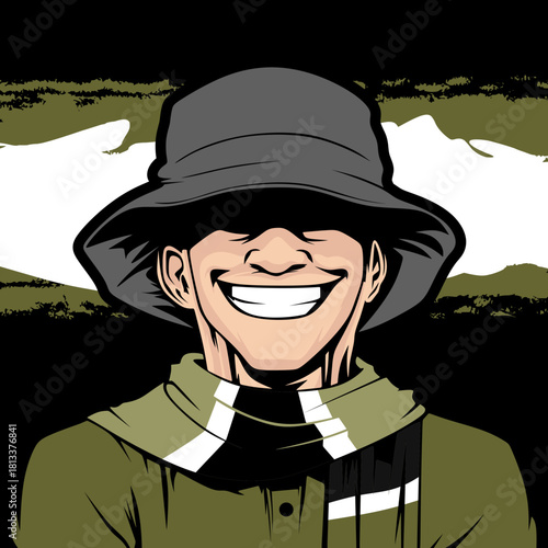 ultras design vector hooligan ultra casual football passion with abstrack background