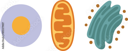 Microorganism icons trio