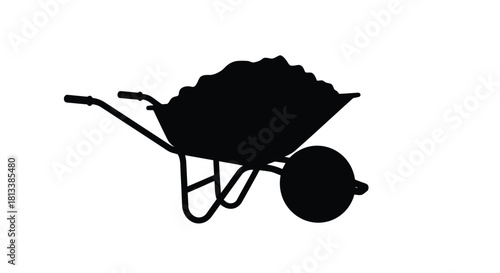 Abstract geometric shapes in a dynamic composition rendered in a striking silhouette style with vibrant cmyk colors and bold black outlines for graphic design