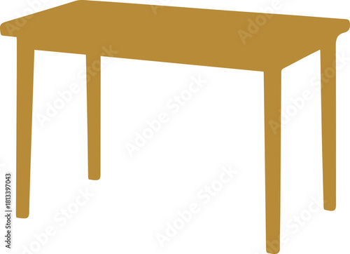 Simple Black Table Icon