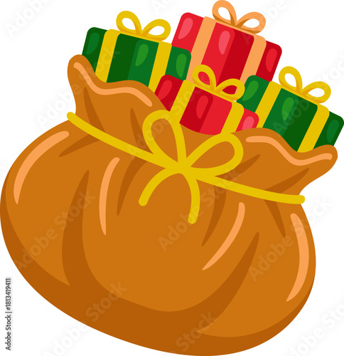 Illustration of Santa's Gift Sack