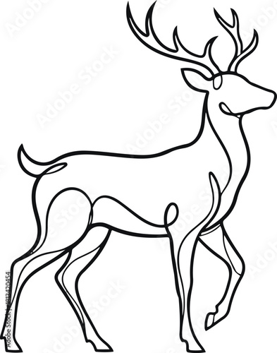  Single-stroke abstract village house silhouette with a curved horizon line and a rising sun hinted by minimal arcs