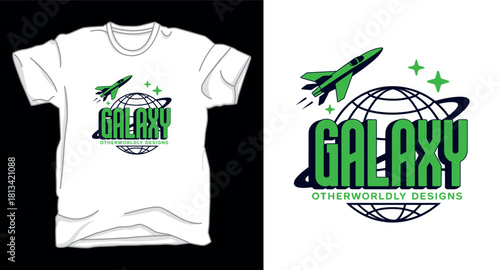Astronaut galaxy graphic vector art t-shirt design print