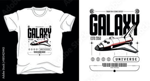 Galaxy graphic vector art t-shirt design print