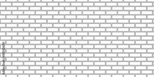 White brick wall faced exterior grunge masonry pavement construction rough concrete wall floor urban rectangle solid block texture background.	
