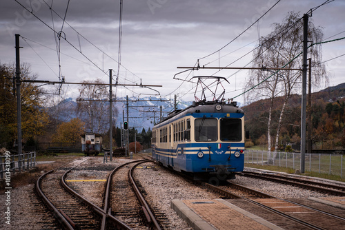 The city of Domodossola and Vigezzina railway