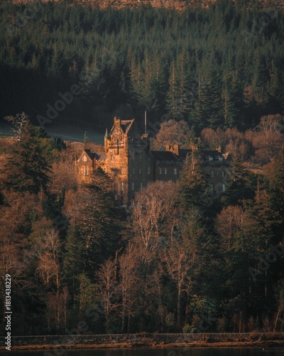 old castle in the autumn