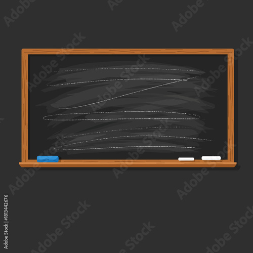 Natal Chart on Chalkboard Unveiling Astrological Insights, A Symbolic Blackboard Design Emphasizing Cosmic Connections