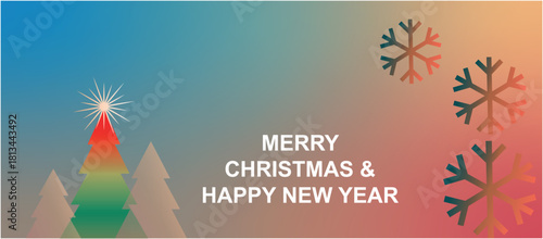 Set of Christmas and New Year Holiday Cards Vector Templates Christmas and New Year Greeting Card Template Collection