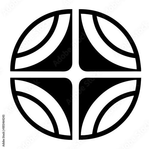 Retro Badge Style Logo Of A Hostel With