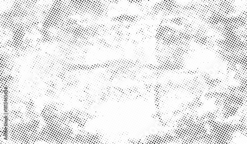 Subtle halftone vector texture overlay. Monochrome abstract splattered background.