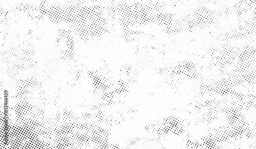 Subtle halftone vector texture overlay. Monochrome abstract splattered background. Abstract grunge backdrop.