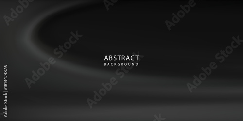 Black wavy gradient mesh seamless bg. Vector illustration with soft transition and grainy texture. Blurred abstract background.vector illustration eps10