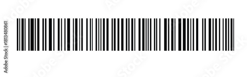 Barcode vector icon or bar code scan label for product price tag. Easily editable