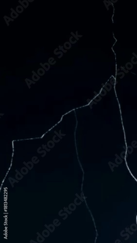 portrait of lightning bolt on black background