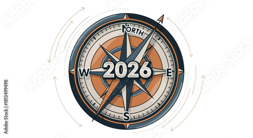Navigate 2026 with Confidence: Business Strategy & Planning Compass, Charting a Course for Success, Guiding Your Future Vision with Directional Precision